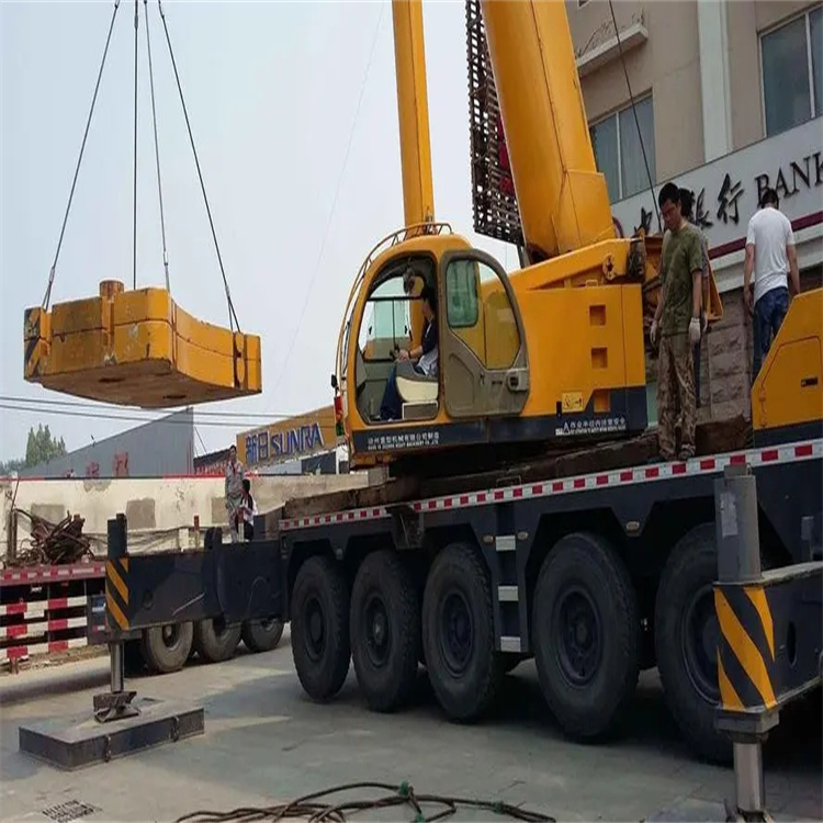 安乡当地吊车出租|机器吊装|75吨|工厂搬迁服务